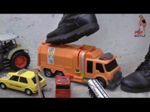 Toy Car Massacre Under Cruel Boots 2