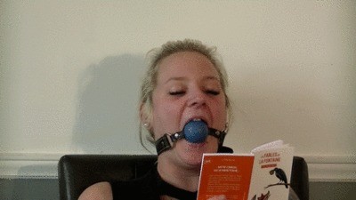 Gagged Reading Spitting 1